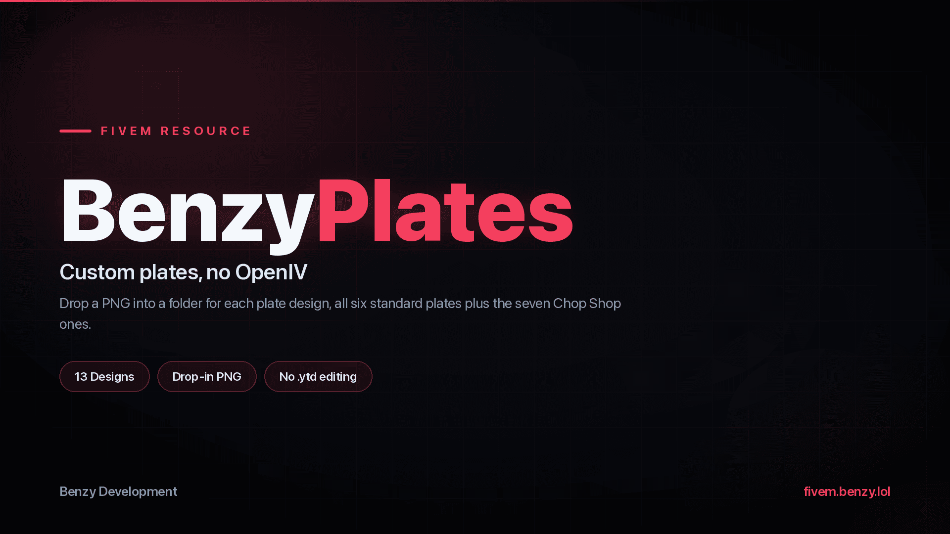 A complete, standalone custom license-plate system for FiveM.